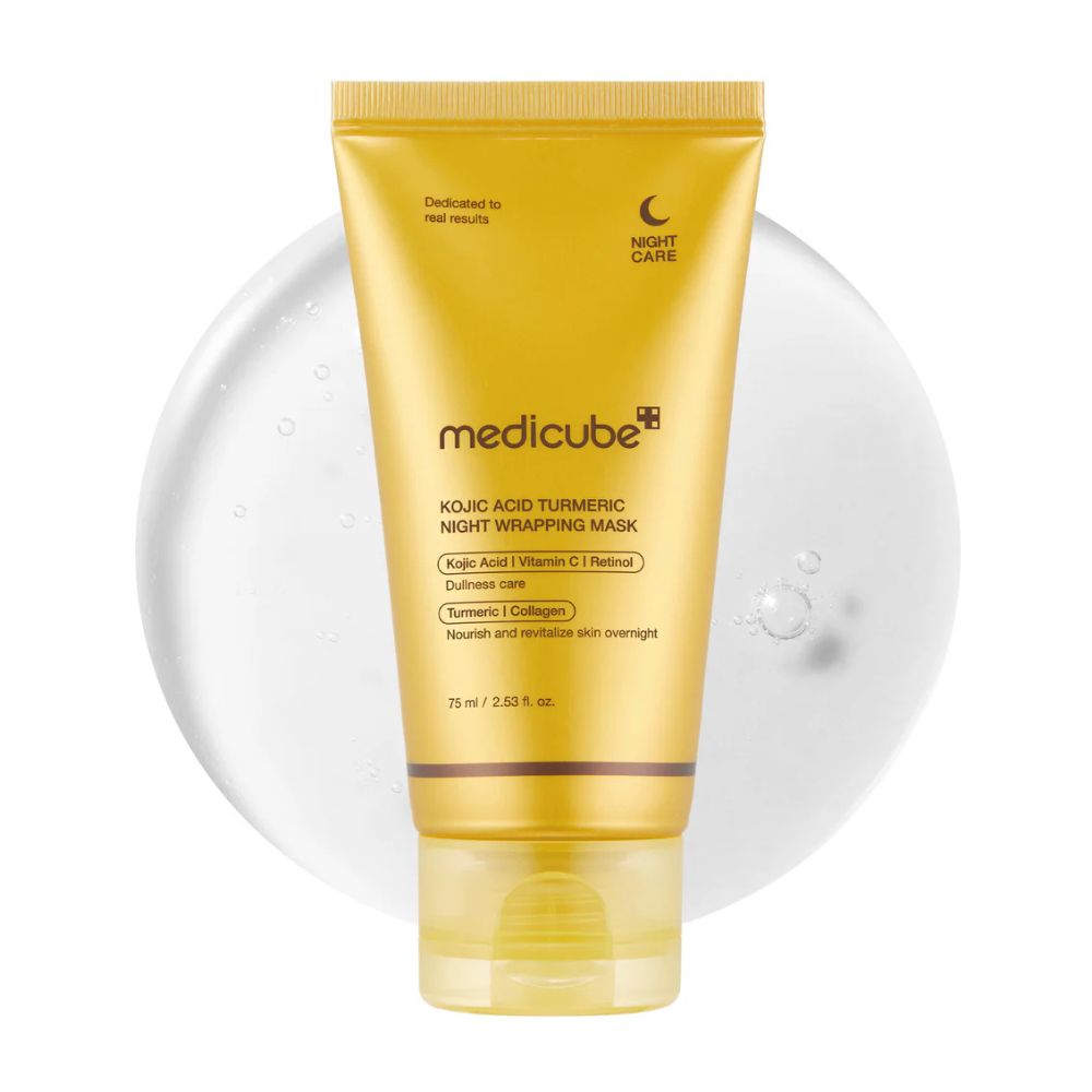 MEDICUBE KOJIC ACID TURMERIC NIGHT WRAPPING MASK 75ML