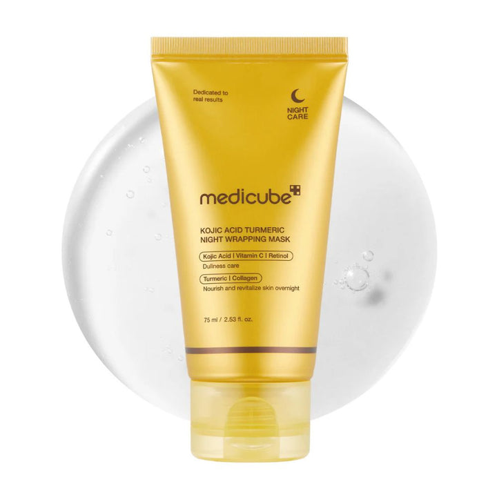 MEDICUBE KOJIC ACID TURMERIC NIGHT WRAPPING MASK 75ML