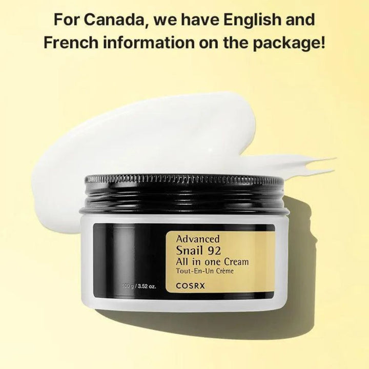 COSRX ADVANCE SNAIL 92 ALL IN ONE CREAM 100GM