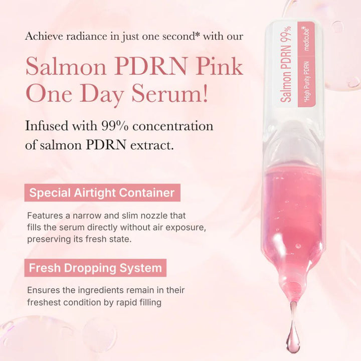 MEDICUBE- PDRN PINK ONE DAY SERUM (1.5ML X 10EA)