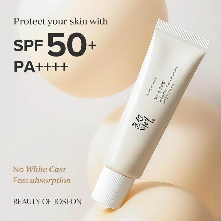 BEAUTY OF JOSEON RELIEF SUN : RICE + PROBIOTICS 50ML- PACK OF 1
