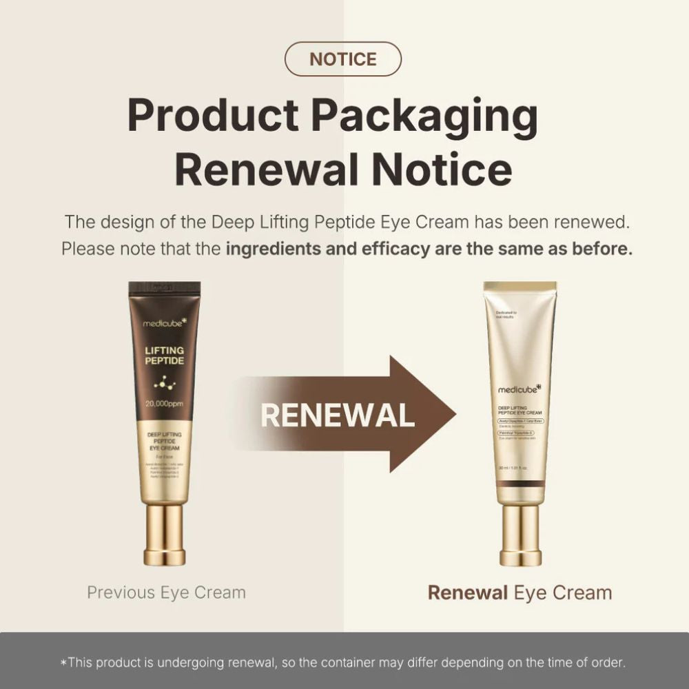 MEDICUBE DEEP LIFTING PEPTIDE EYE CREAM FOR FACE 30ML