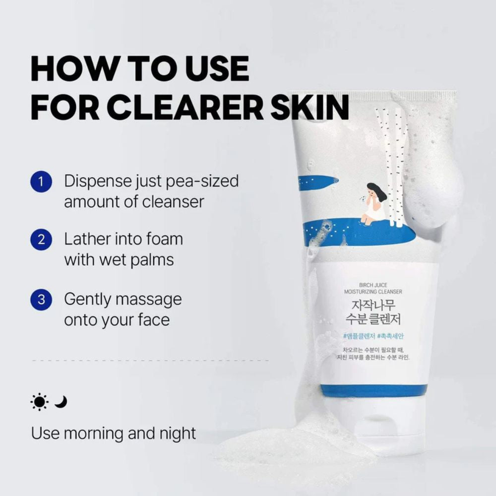 ROUND LAB BIRCH JUICE MOISTURIZING CLEANSER - 150 ML
