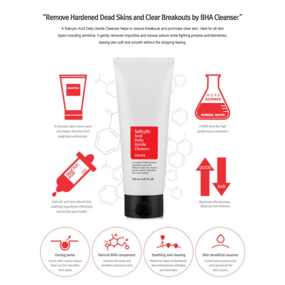 COSRX SALICYLIC ACID DAILY GENTLE CLEANSER 150ML