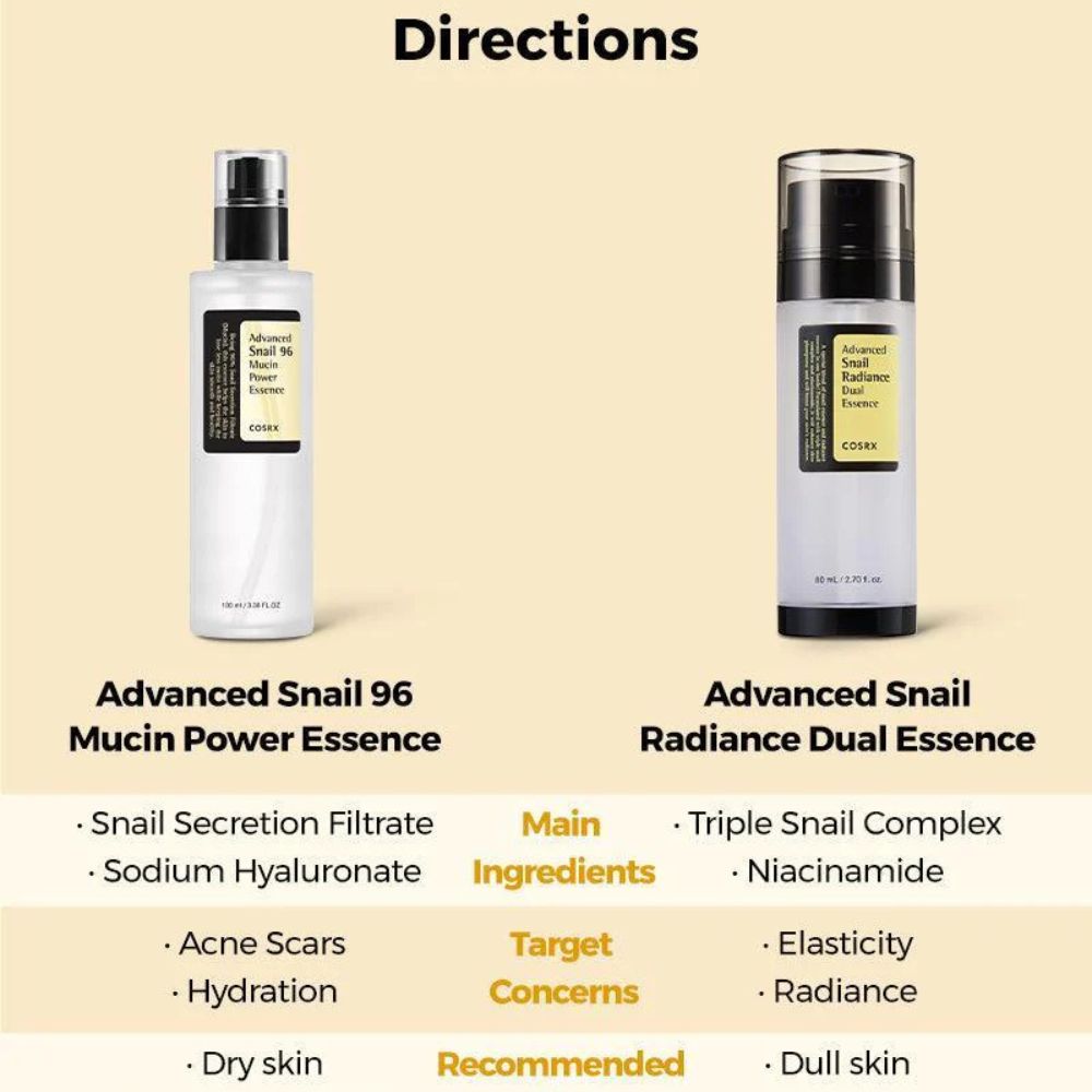 COSRX ADVANCED SNAIL RADIANCE DUAL ESSENCE 80ML