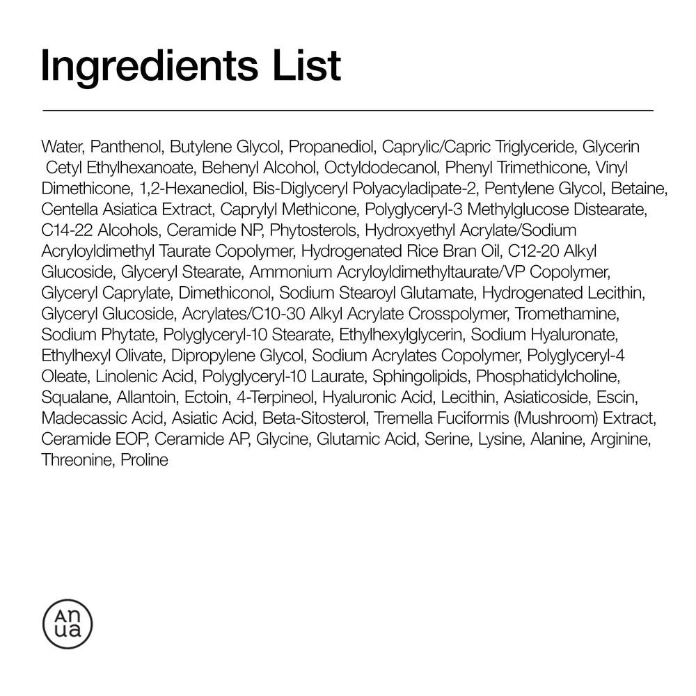 ANUA CERAMIDE PANTHENOL MOISTURE BARRIER CREAM 100ML