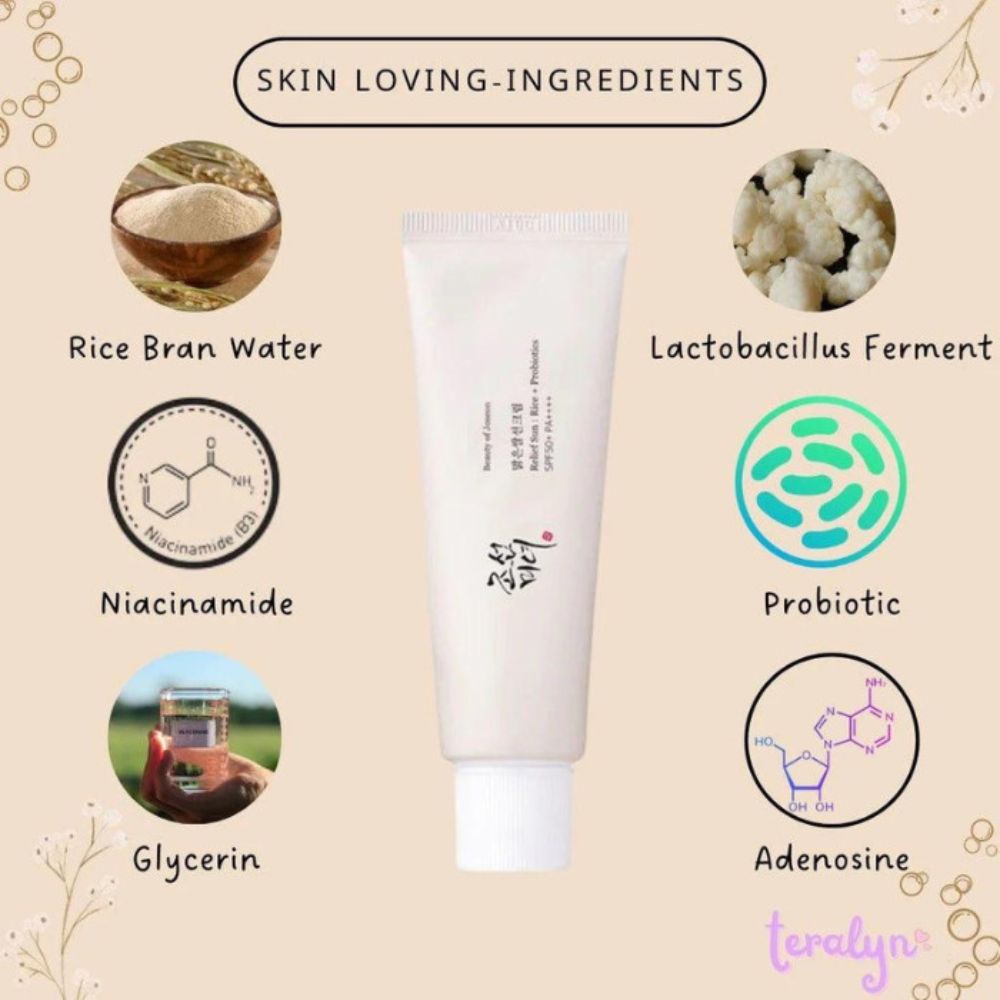 BEAUTY OF JOSEON RELIEF SUN : RICE + PROBIOTICS 50ML- PACK OF 1