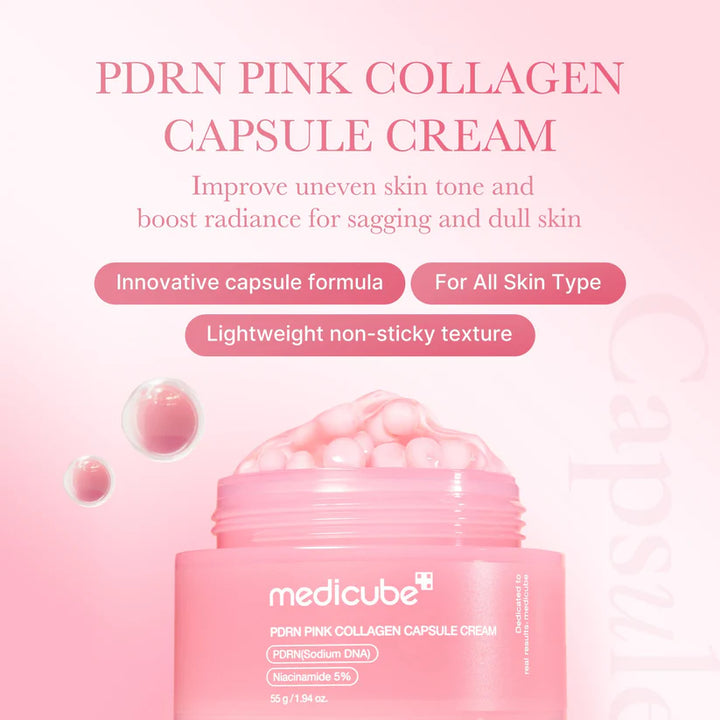 MEDICUBE - PDRN PINK COLLAGEN CAPSULE CREAM 55G