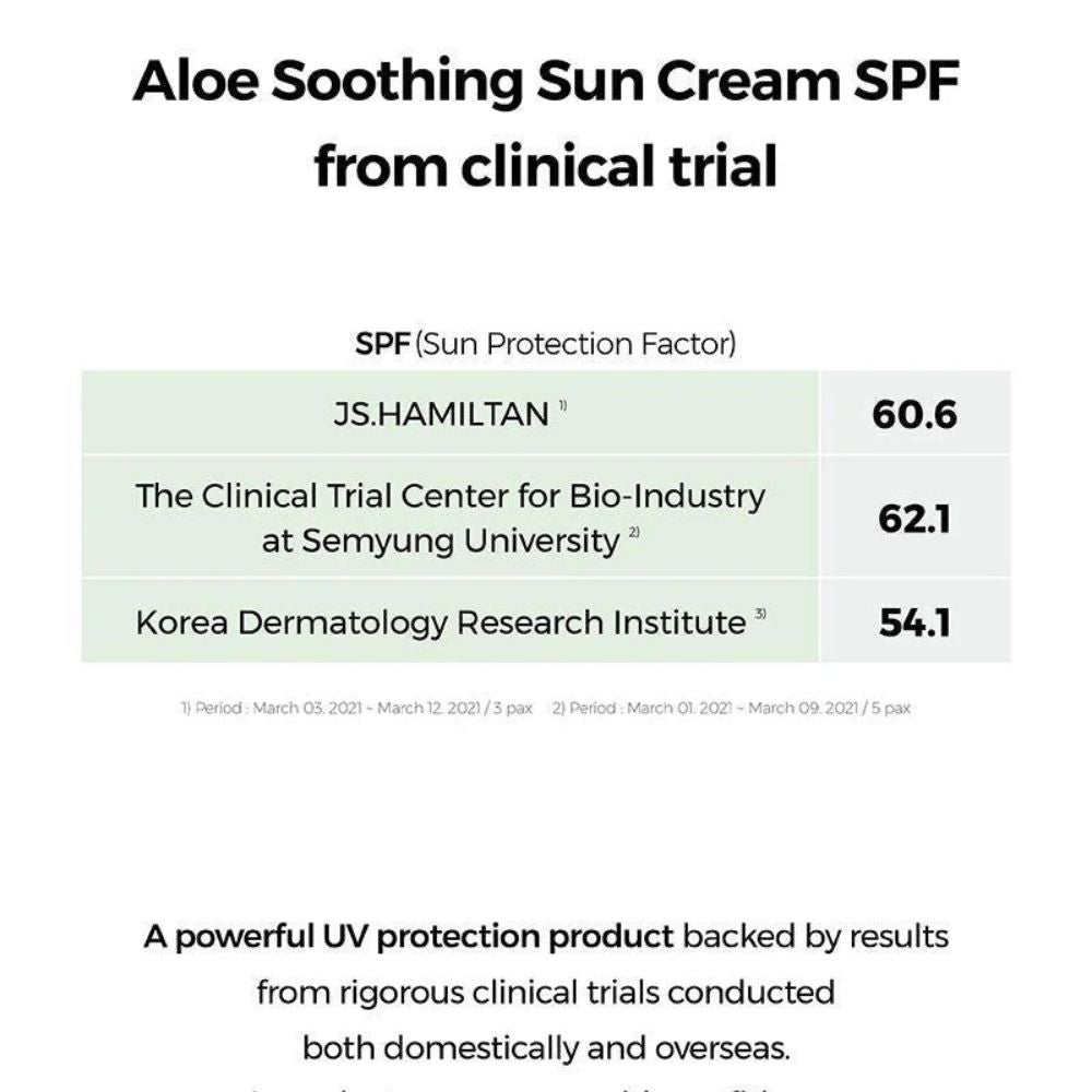 COSRX ALOE SOOTHING SUN CREAM SPF50 PA+++ 50ML