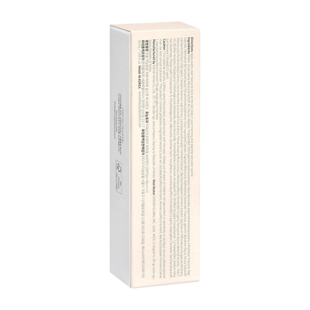 BEAUTY OF JOSEON RELIEF SUN : RICE + PROBIOTICS 50ML- PACK OF 1