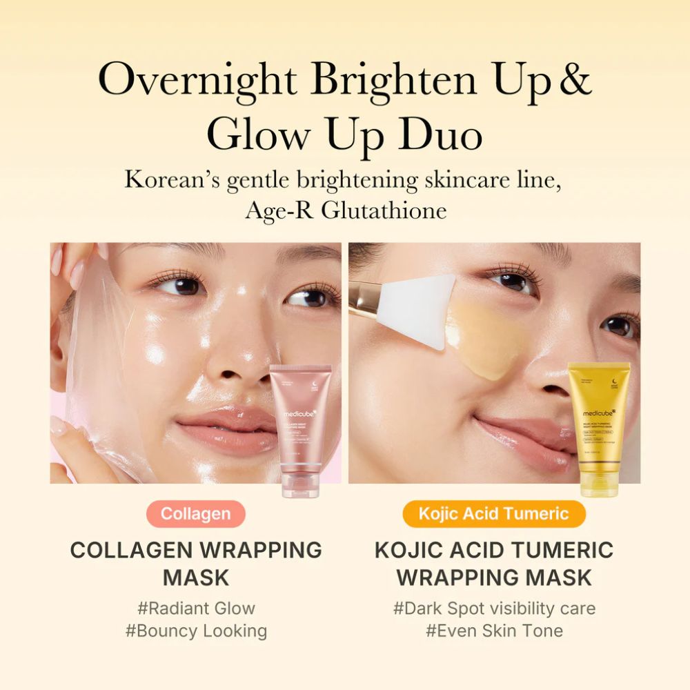 MEDICUBE KOJIC ACID TURMERIC NIGHT WRAPPING MASK 75ML