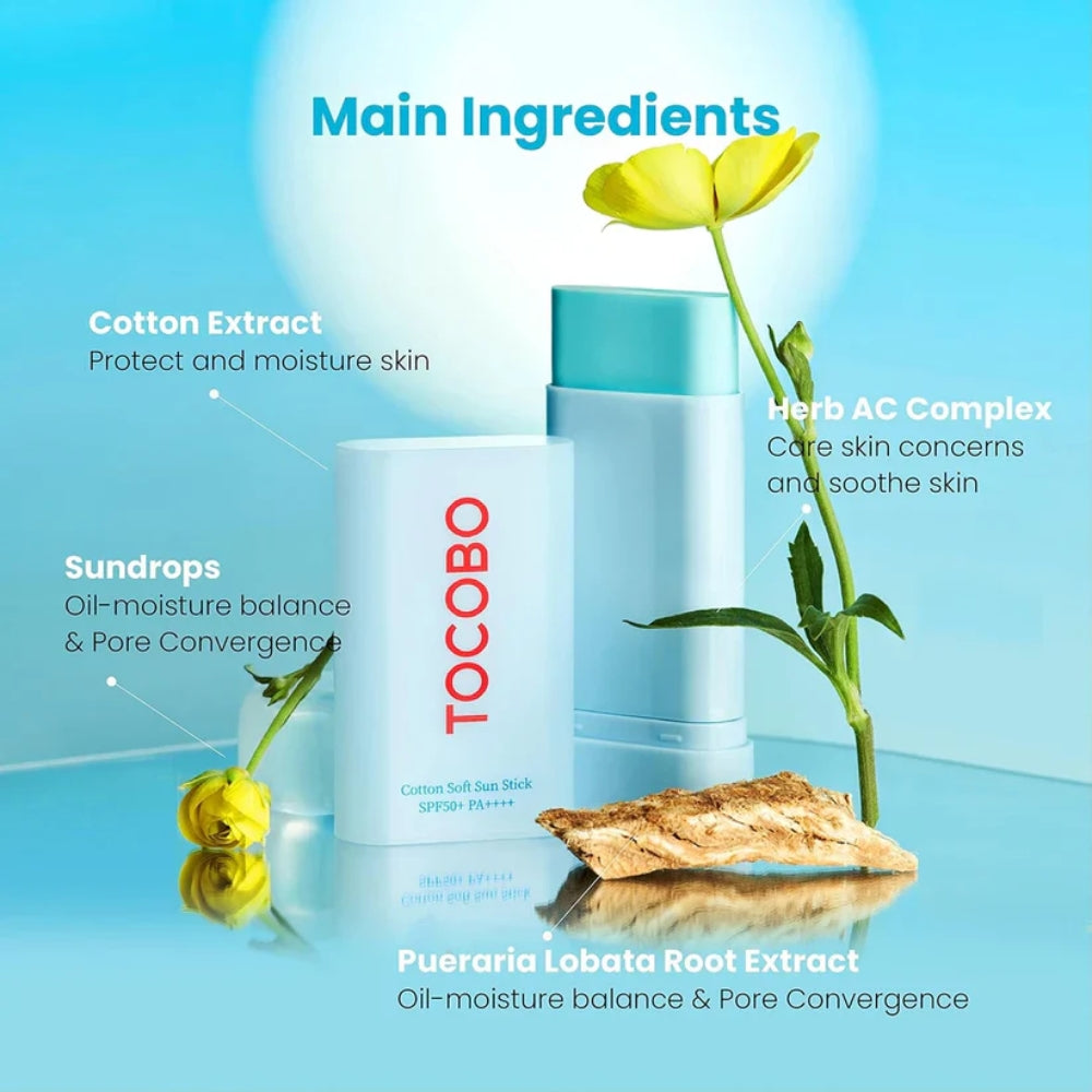 TOCOBO COTTON SOFT SUN STICK SPF50+ PA++++ – 19G