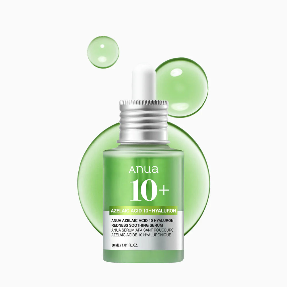 ANUA AZELAIC ACID 10 HYALURON REDNESS SOOTHING SERUM 30ML
