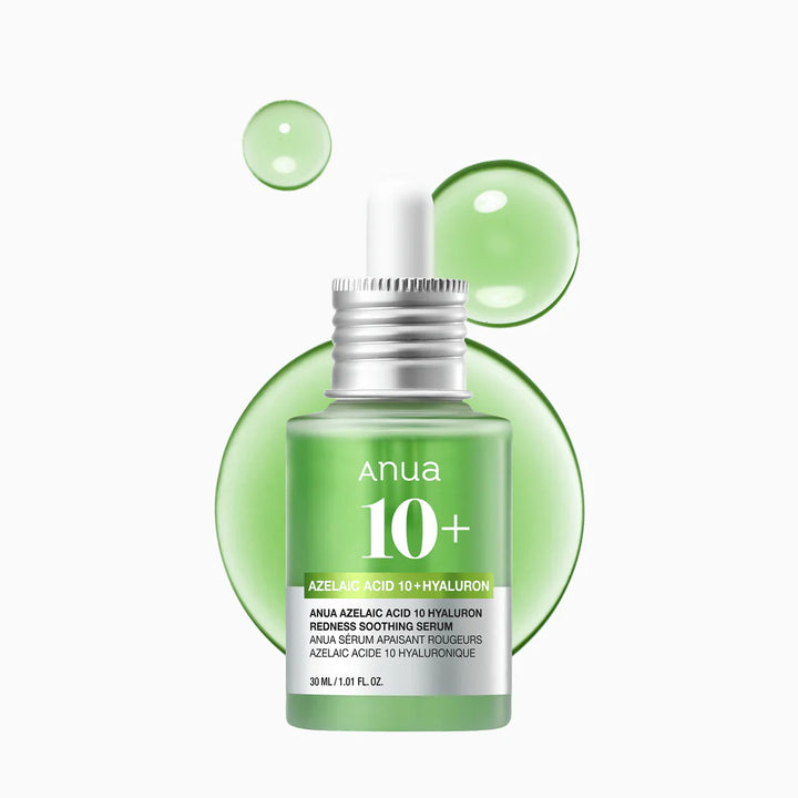 ANUA AZELAIC ACID 10 HYALURON REDNESS SOOTHING SERUM 30ML