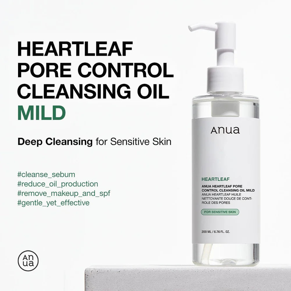 ANUA HEARTLEAF PORE CONTROL CLEANSING OIL MILD 200ML