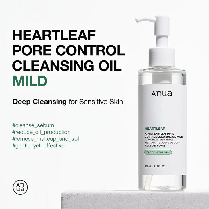 ANUA HEARTLEAF PORE CONTROL CLEANSING OIL MILD 200ML